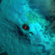 False color image of Saunders Island and the lava lake within Mt. Michael.